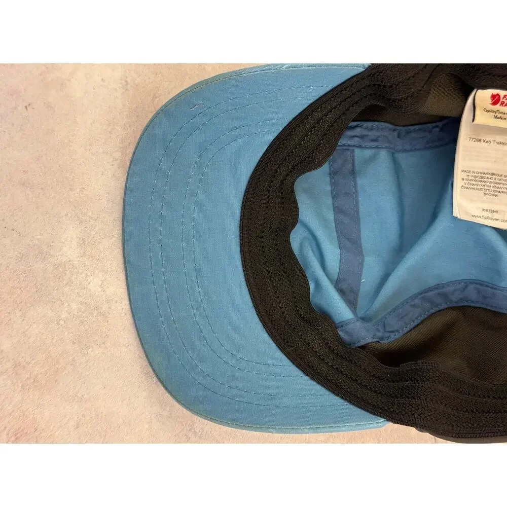 Fjall Raven Keb Trekking Hat Cap Large / XL Flex-fit Blue Black Hiking Camping